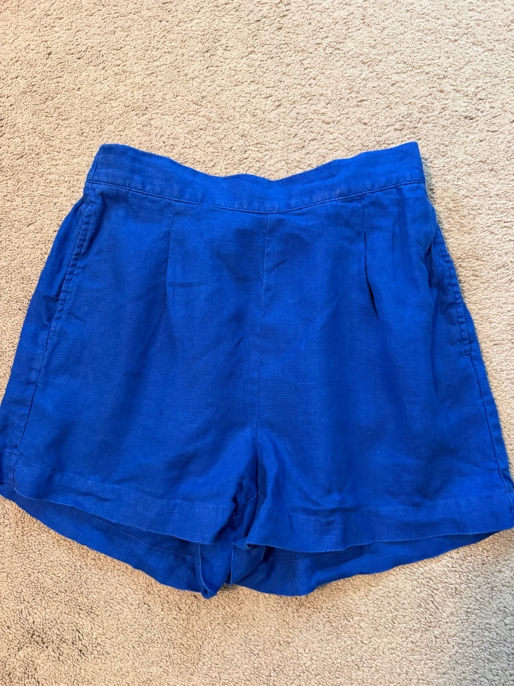 Madewell Blue Linen Shorts